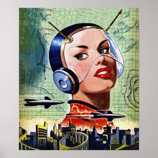 レトロSFポスター ポスター (正面)