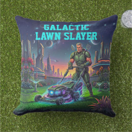 レトロSF宇宙飛行士芝刈り機インテリアデコレーション アウトドアクッション