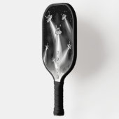 レトロSF UFO侵入パーソナライズされた ピックルボールラケット (左)