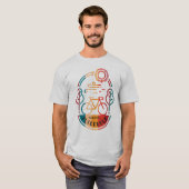 レトロSlickrock自転車トレイル Tシャツ (正面フル)