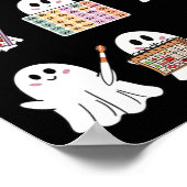レトロslp幽霊ハロウィンスピーチセラピー秋Fa ポスター (角)