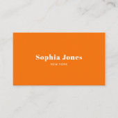 レトロSNSミニマリストオレンジ 名刺 (正面)