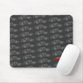 レトロspgの輪郭のmousepad マウスパッド (マウス)