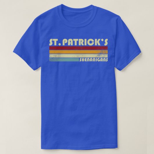 レトロSt patricksシェナニガン Tシャツ (デザイン正面)