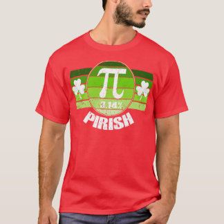 レトロSt patricksピアイリッシュデイ314アイリッシュ数学ギーク Tシャツ