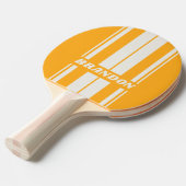 レトロSunキス付きデュアルボーストライプドの名前 卓球ラケット (正面アングル)