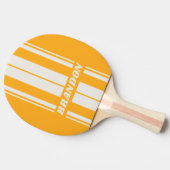 レトロSunキス付きデュアルボーストライプドの名前 卓球ラケット (横)