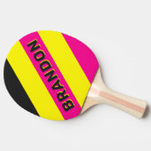 レトロSun Glowはっきりしたストライプの名前 卓球ラケット (横)