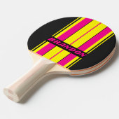 レトロSun Glowボーストライプドの名前 卓球ラケット (正面アングル)