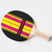 レトロSun Glowボーストライプドの名前 卓球ラケット (横)