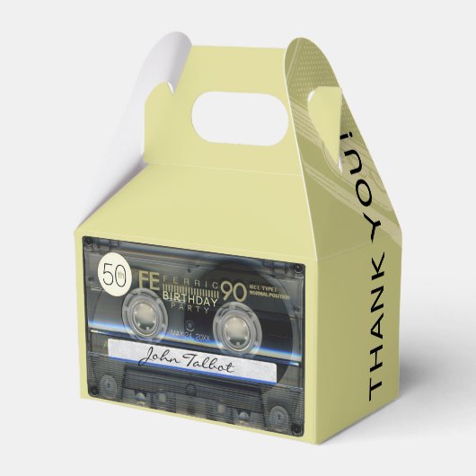 レトロT1 Audiotape 50th誕生日ありがとうGFB フェイバーボックス (裏面サイド)