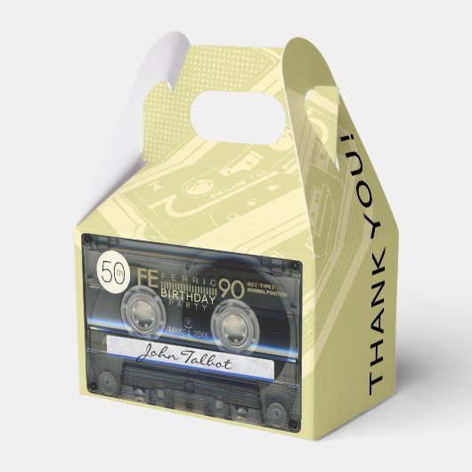 レトロT1 Audiotape 50th誕生日ありがとうGFB フェイバーボックス (正面サイド)