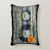 レトロT2 Audiotape 50歳パーソナライズされたA P アクセントクッション (正面(垂直))