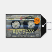 レトロT2 Audiotape 50th誕生日ありがとうギフトT ギフトタグ (正面(横))