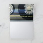 レトロT2 Audiotape 50th birthday recto-verso名 カード (内部)