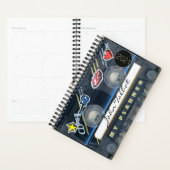 レトロT3オーディオテープミュージック引用文パーソナライズされたPL プランナー手帳 (ディスプレー)