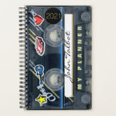 レトロT3オーディオテープミュージック引用文パーソナライズされたPL プランナー手帳 (正面)