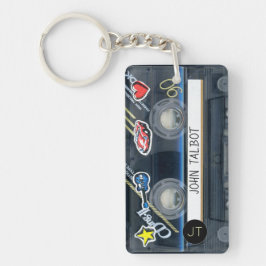 レトロT3オーディオテープ混載カセットパーソナライズされたK キーホルダー
