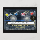 レトロT3 Audiotape 50歳の誕生日HPCを保存 シーズンポストカード (正面)