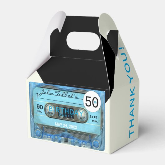 レトロT4 Audiotape 50th誕生日ありがとうGFB フェイバーボックス (正面サイド)