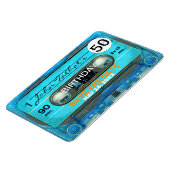 レトロT4 Audiotape 50th birthday Save The Date FPM マグネット (左側)