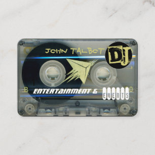 レトロT5オーディオテープカセット80s DJ Business C 名刺