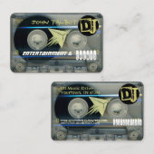 レトロT5オーディオテープカセット80s DJ Business C 名刺 (正面/裏面)