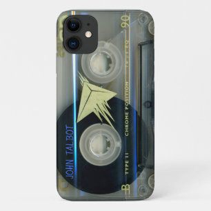 レトロT5 Audiotape mixtapeカセット名iPCケース iPhone 11 ケース