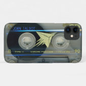 レトロT5 Audiotape mixtapeカセット名iPCケース Case-Mate iPhoneケース (裏面(横))