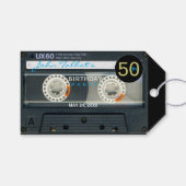 レトロT6 Audiotape 50th誕生日ありがとうギフトT ギフトタグ (正面(横))