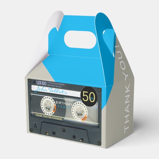 レトロT6 Audiotape 50th誕生日ありがとうGFB フェイバーボックス (正面サイド)