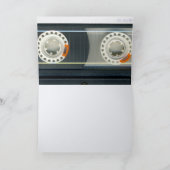 レトロT6 Audiotape 50th birthday recto-verso名 カード (内部)