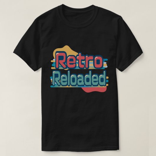 レトロTRetro Reloaded Bold Vintage Style Graphic tee Tシャツ (デザイン正面)
