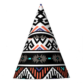 レトロTribal Navajo：幾何学的シームレス。 パーティーハット