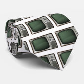 レトロTVのイラストレーション ネクタイ (ロール)