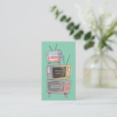 レトロTVの代理の代理店代理店の芸能界カード 名刺 (スタンド正面)