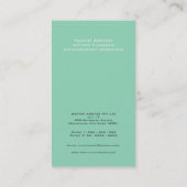 レトロTVの代理の代理店代理店の芸能界カード 名刺 (裏面)