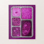 レトロTVディナーinピンク ジグソーパズル (縦)