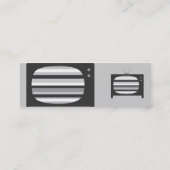 レトロTVプロファイルカード スキニー名刺 (裏面)