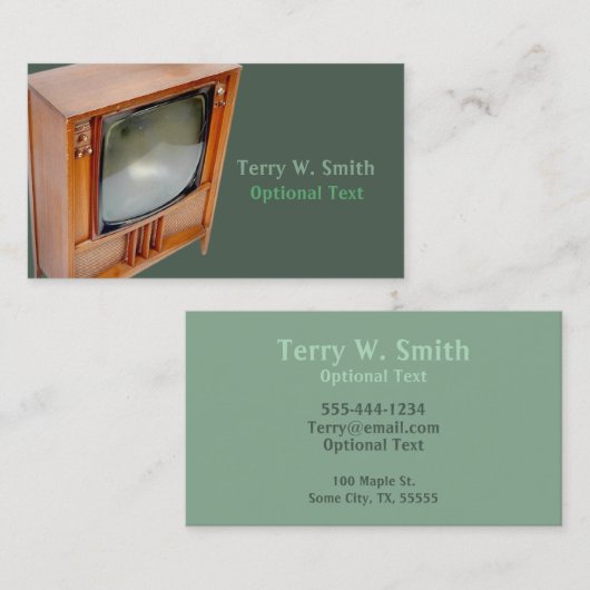 レトロTV名刺 名刺 (正面/裏面)