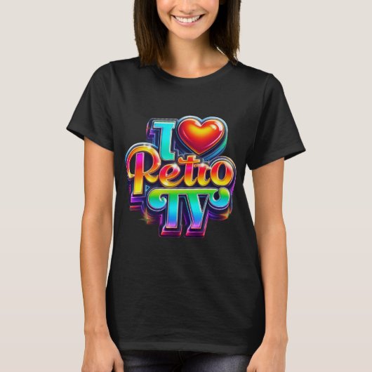 レトロTV Tシャツ (正面)
