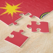 レトロUFO宇宙インベーダー ジグソーパズル (側面)