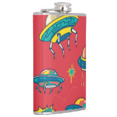 レトロUFO宇宙インベーダー フラスク (右)
