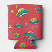 レトロUFO宇宙インベーダー 缶クーラー (裏面)