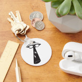 レトロUFO誘拐図エイリアンSci-Fi キーホルダー