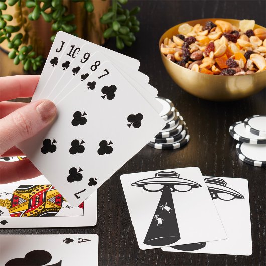 レトロUFO誘拐図エイリアンSci-Fi トランプ