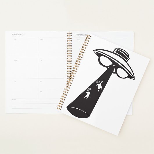 レトロUFO誘拐図エイリアンSci-Fi プランナー手帳