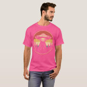 レトロUfo遭遇Sci-Fiおたく Tシャツ (正面フル)