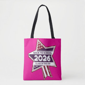 レトロUSAクラス2026新学期 トートバッグ