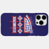 レトロUSA建国250周年マーキーデザイン 1776-2026 Case-Mate iPhoneケース (裏面 (横))